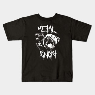 Metal makes me snort Kids T-Shirt